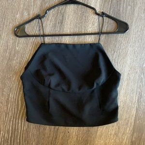 Urban Outfitters Black Low Back Tank Too